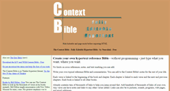 Desktop Screenshot of contextbible.com