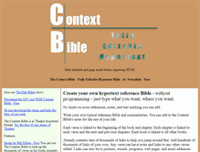 Tablet Screenshot of contextbible.com